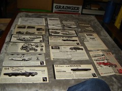 Vintage Model Kit Instructions 15 Sheets for 3n1 Trophy series and more Vintage
