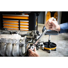 120XP 1/4 In., 3/8 In. and 1/2 In. Drive Locking Flex Head Ratchet Set (3-Piece)