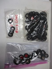 Lot of MPC, Revell, or AMT Tires and Hubcaps for 1/24 or 1/25 Scale