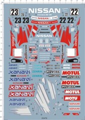 1/24 No.22 23 Skyline Xanavi GT-R R34 Sports Car Model Marking Water Slide Decal