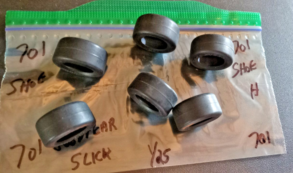 Six (6) Goodyear Slicks New condition 1/25 scale Package # 701 Take a LOOK