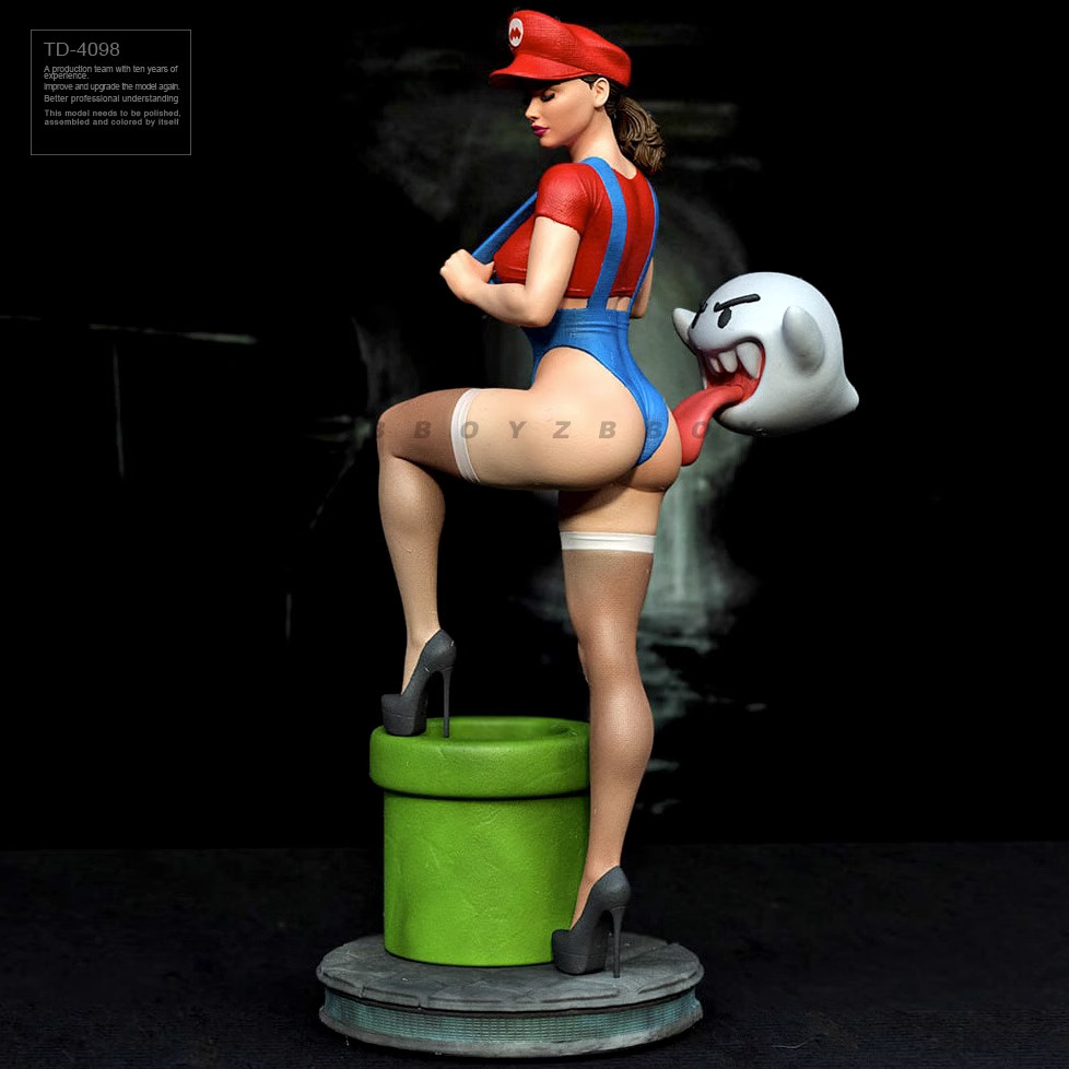 1/35 Resin Fantasy Mario Game Girl Unpainted Unassembled td-4098