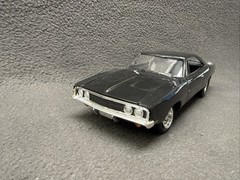 MPC ’69 Dodge Charger R/T Drag Car Plastic Built 1/25 Model Hemi Car Black