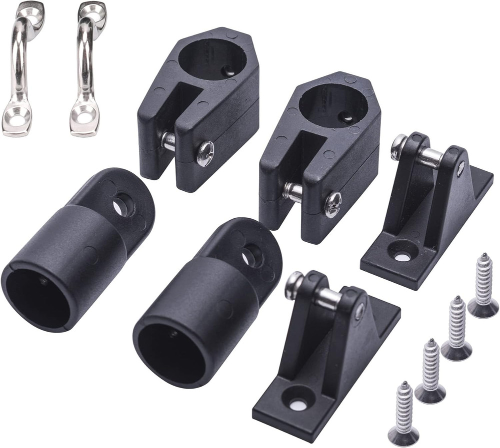 Boat Bimini Top Fittings Hardware 7/8 Inch Bimini Fittings Set,Nylon Bimini Top
