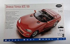 Testors 1998 Dodge Viper RT/10 1:43 135 Metal Body Model Kit NOB Sealed Parts