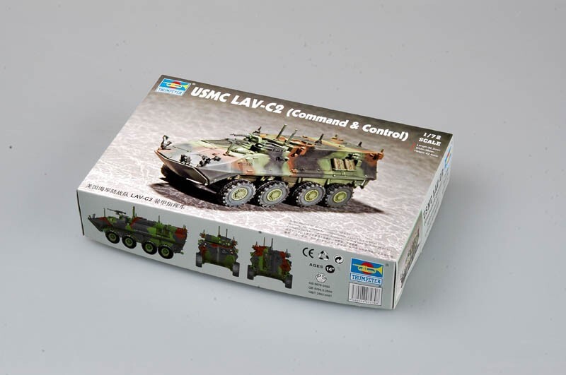 Trumpeter 7270 USMC LAV-C2 Light Armored Vehicle 1:72 New Free Shipping