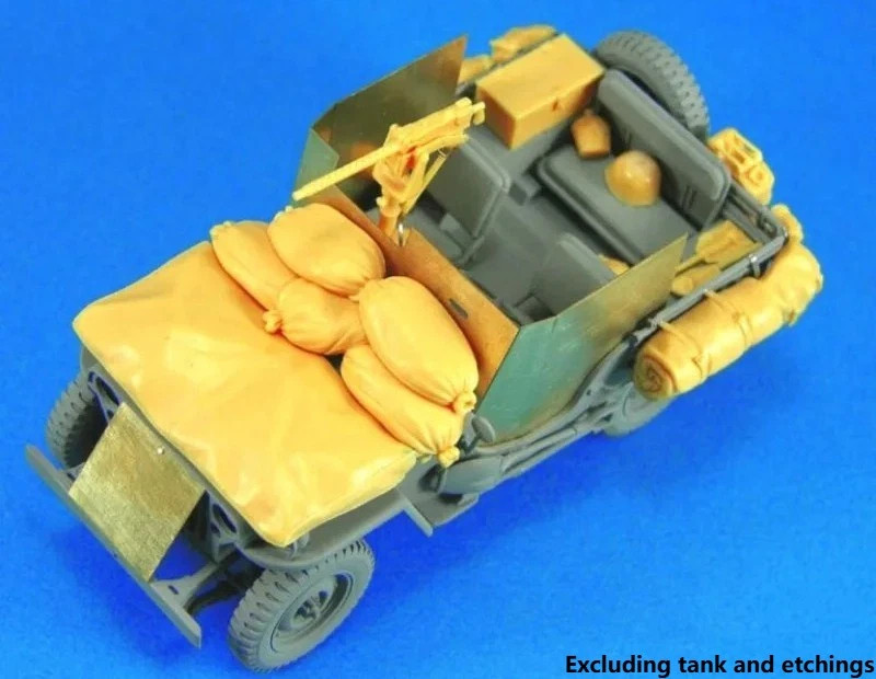 1/35 Resin Figure Willys MB US Army WWII Jeep Applique Armor Set (no car)