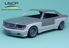 USCP 24T084 1/24 AMG 560 SEC Widebody (c126) Transkit Resin model