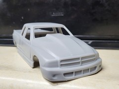 1/24 scale resin 3d printed Dodge Dakota pro stock drag body model slot car