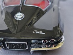 1963 C2 CORVETTE STINGRAY SPLIT WINDOW COUPE PROMO MODEL BLACK 1:25 SCALE