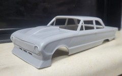 1/24 scale resin 3d printed Outlaw 1962 Ford Falcon drag body model slot car