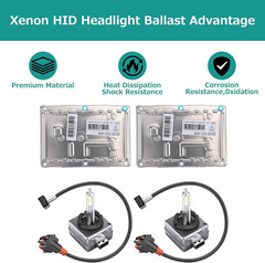 2PCS HID Xenon Ballast & D1S Bulb Kit, OE 89035113 Replacement for Audi A4/S4…
