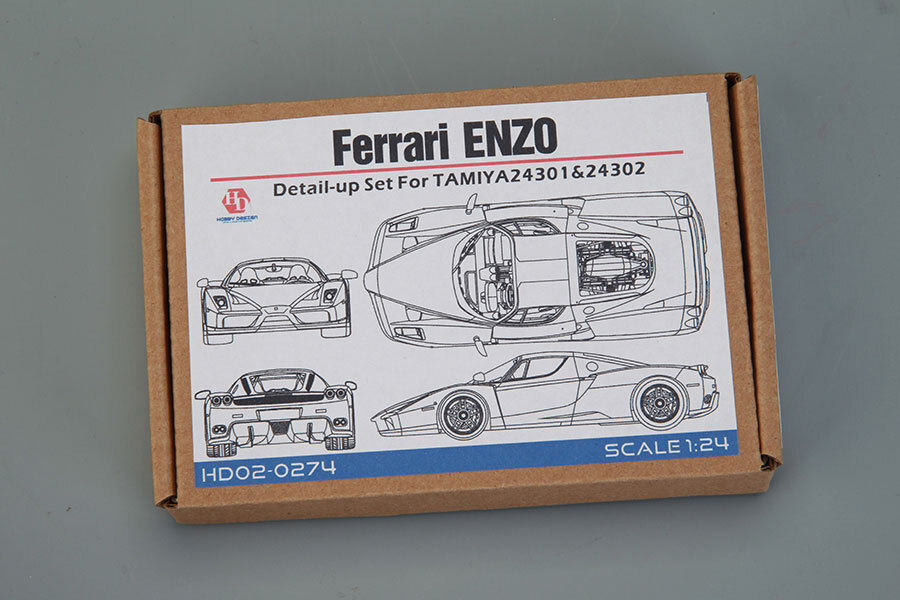 Hobby Design 1/24 ENZO Detail-up Set for Tamiya (PE+Resin+Metal parts)