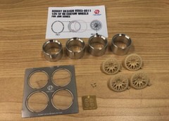 Hobby Design 1/24 18′ Custom Wheels for Jdm Series (Resin + Metal + PE)
