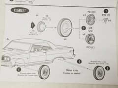 1964 Chevelle Malibu METAL REAR AXLE from AMT 1:25 Model Kit 64 (2 inches)