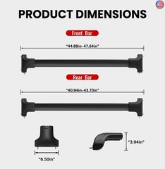 Soruci 300lbs Roof Rack Cross Bars Fit for 2021-2026 Jeep Grand Cherokee L