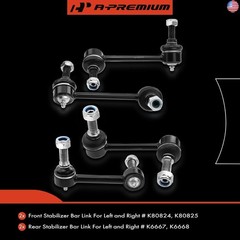 A-Premium Set of 4, Front & Rear Sway Bar Links Kit Stabilizer Bar Links,