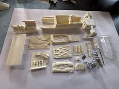 **NEW ** 1/25 72 VIVITAR EAGLE DRIVER MIKE MOSLEY SEMI KIT, INDY RESIN, CART