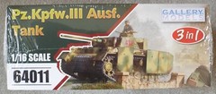 1/16 Pz.Kpfw.III Ausf. J/L/M (3-in-1) Gallery Models #64011 Shrink Wrapped MISB