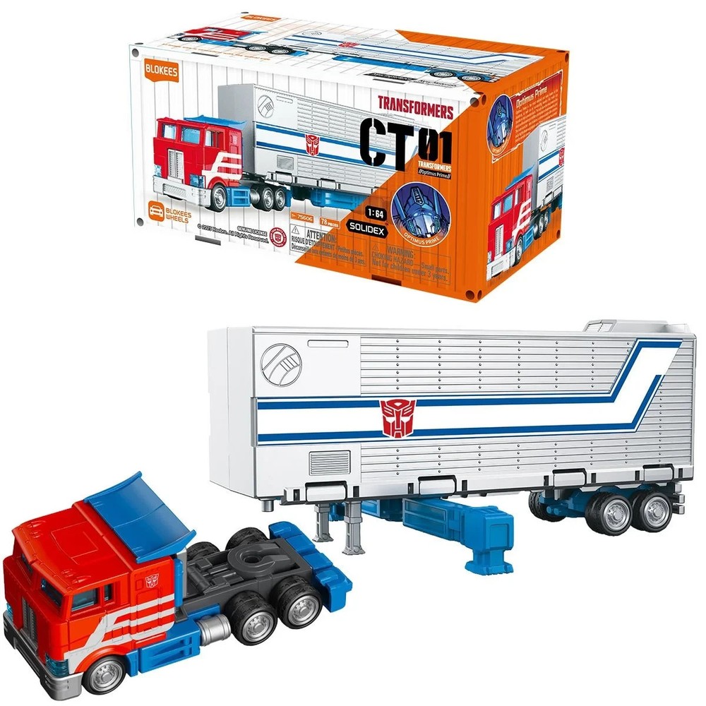 Transformers Optimus Prime 1:64 Scale Model Kit CT01 Blokees Wheels Solidex