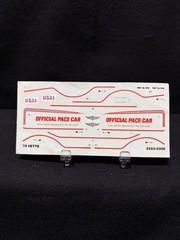 Original/Vintage 1978 DECAL Corvette Indianapolis 500 Pace Car 1/25 waterslide