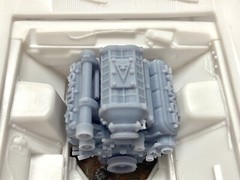 Resin Custom Pontiac LS engine, Supercharged, for scale model cars, 1/24 1/25