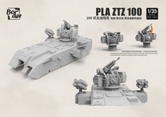 Border BN-001 1/35 PLA ZTZ-100 MBT w/ZRY222 Unmanned Vehicle & “Robot Wolves”