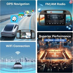 Radio for Toyota Camry Car Stereo 2002 2003 2004 2005 2006 9 inch Touch Screen