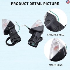 AHL Front or Rear Turn Signal Indicator Light Compatible with KAWASAKI KLE500
