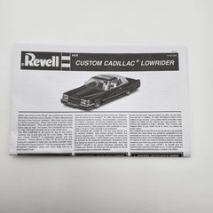 Revell 1/25 Cadillac Lowrider 85-4438 Parts Instruction Sheet Only