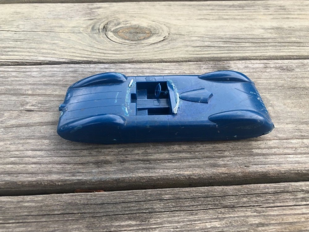 Vintage 1962 Hawk Model Company Blue Plastic Car – For Parts