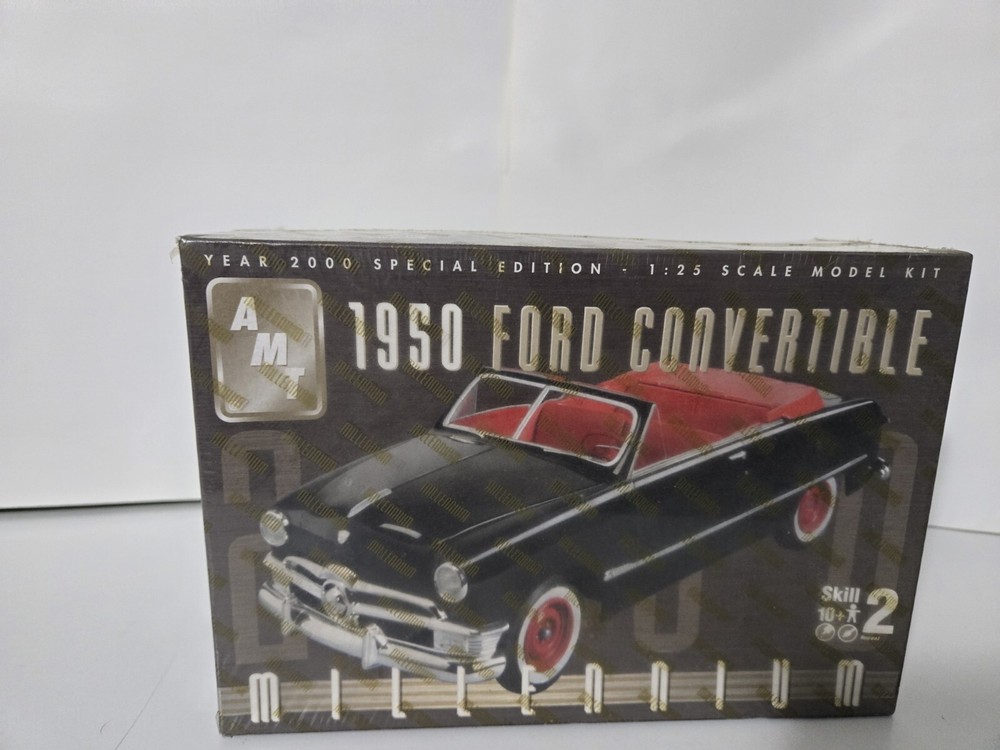 Vintage Amt 1-25 Scale 1950 Ford Convertible Sealed New Super Nice