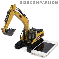 1/40 Scale Diecast Excavator Model Toy 360° Rotating Movable Arm Gift Box Men