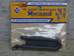 Roco Minitanks (NEW) 1/87 Z-239 WWII US Rubber Dingy Accessory Set Lot # 390Y
