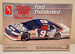 AMT #9 Coors Light Ford Thunderbird Bill Elliott Kit # 6740 Factory Sealed 1:25