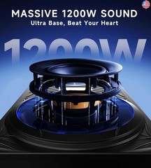 1200W RGB Subwoofer, Slim Underseat Car Subwoofer and Amp Package with RGB