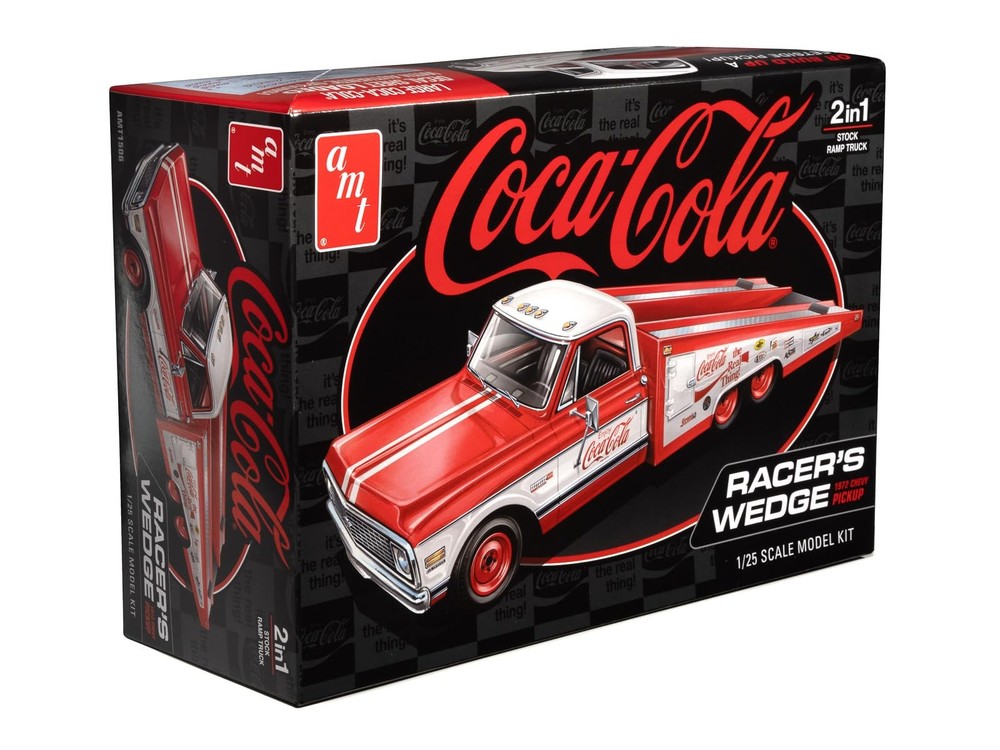 amt 1972 Chevy Racer’s Wedge Pickup Coke Model Kit 9 inches, Molded Color