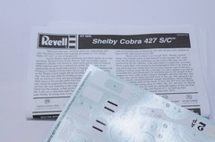 REVELL SHELBY COBRA 427 S/C SCALE 1:24 MODEL KIT 85-2828
