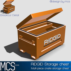 1/25 1/24 Scale Resin Ridgid Storage Chest