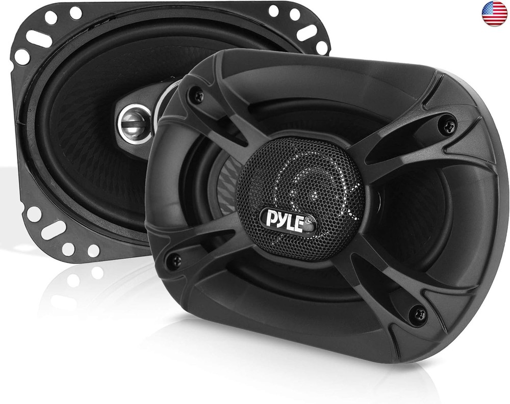 Pyle 3-Way Universal Car Stereo Speakers – 400W 6? x 8? Triaxial Loud Pro Audio