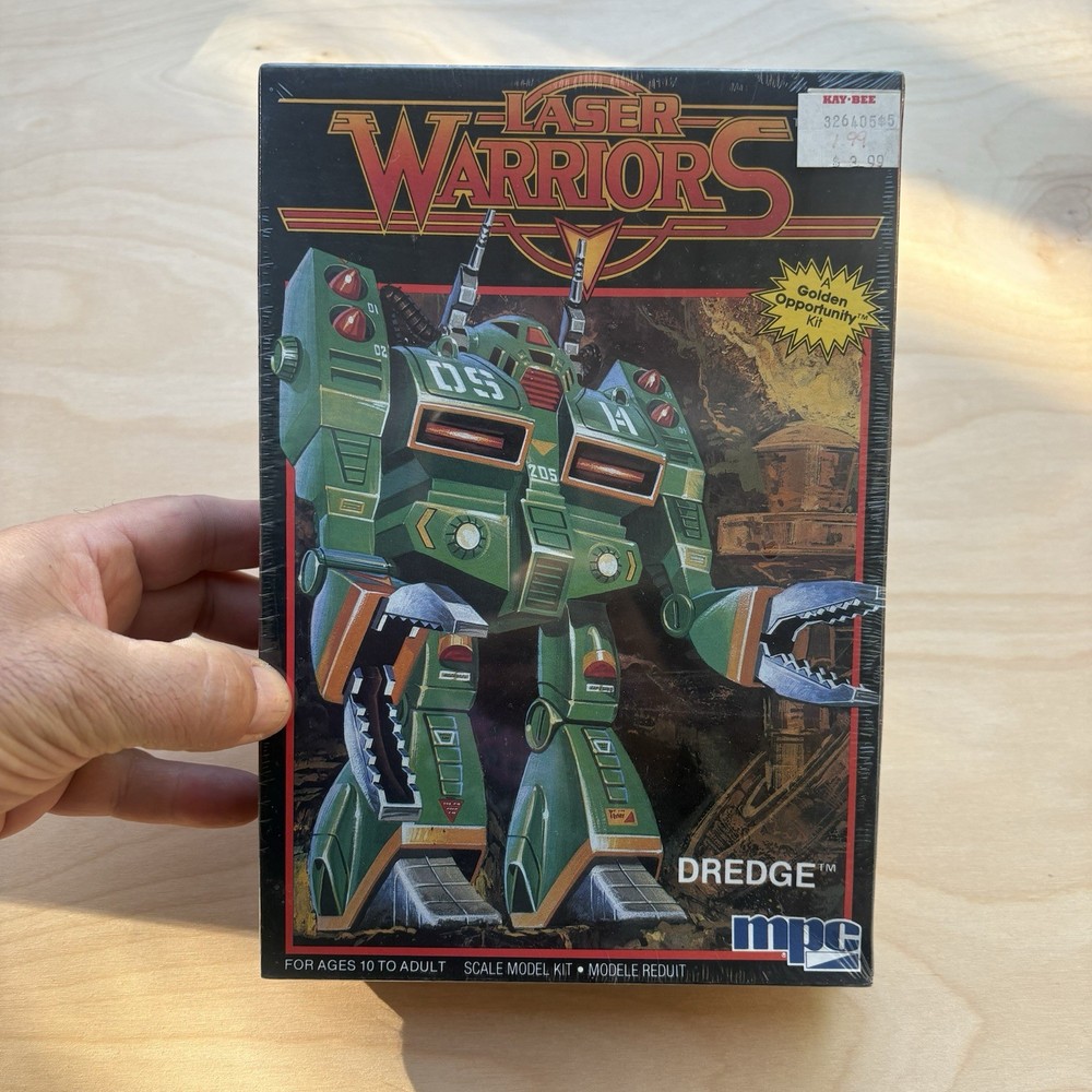 MPC Model Kits 1984 Laser Warriors Dredge NEW FACTORY SEALED! Vintage 80’s Mech