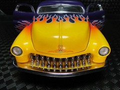 1950 Mercury Merc Hot Rod Classic Car Race Custom Chopped Dragster Carousel YELO