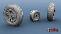 1:48 Resin Wheels Landing Gear for De Havilland Vampire