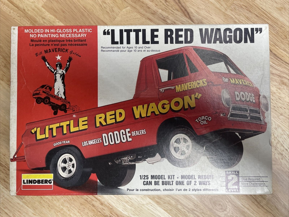 Lindberg Dodge Little Red Wagon Bill Maverick Golden Open Box Sealed Inside