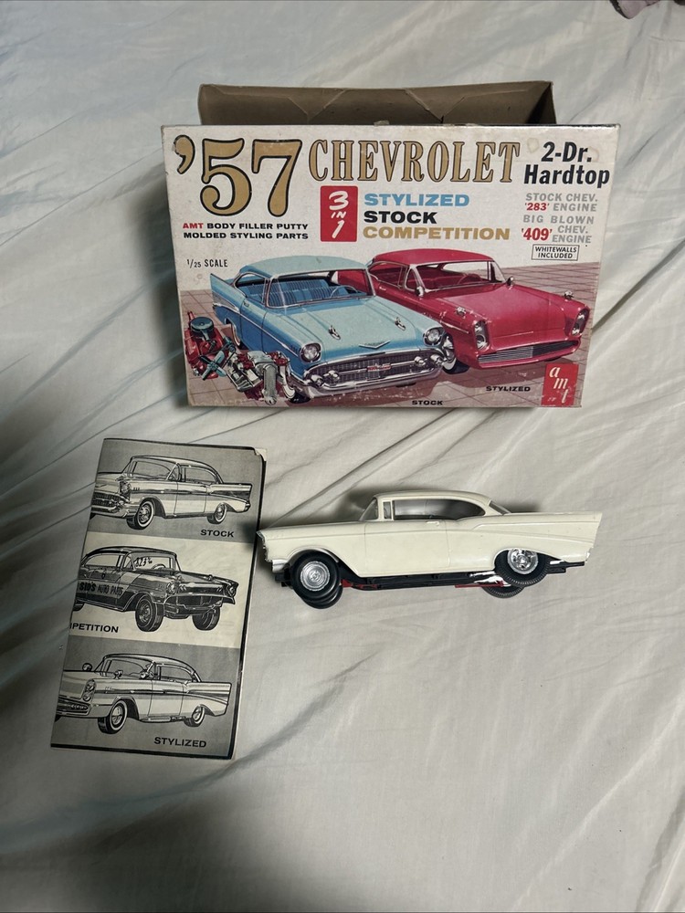 AMT 1957 Chevrolet HT Styline Orig Kit # T757 ’60s Issue in Box 57 Chevy