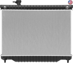 DNA Motoring OEM-RA-2458 Black Full Aluminum Core Radiator Compatible with