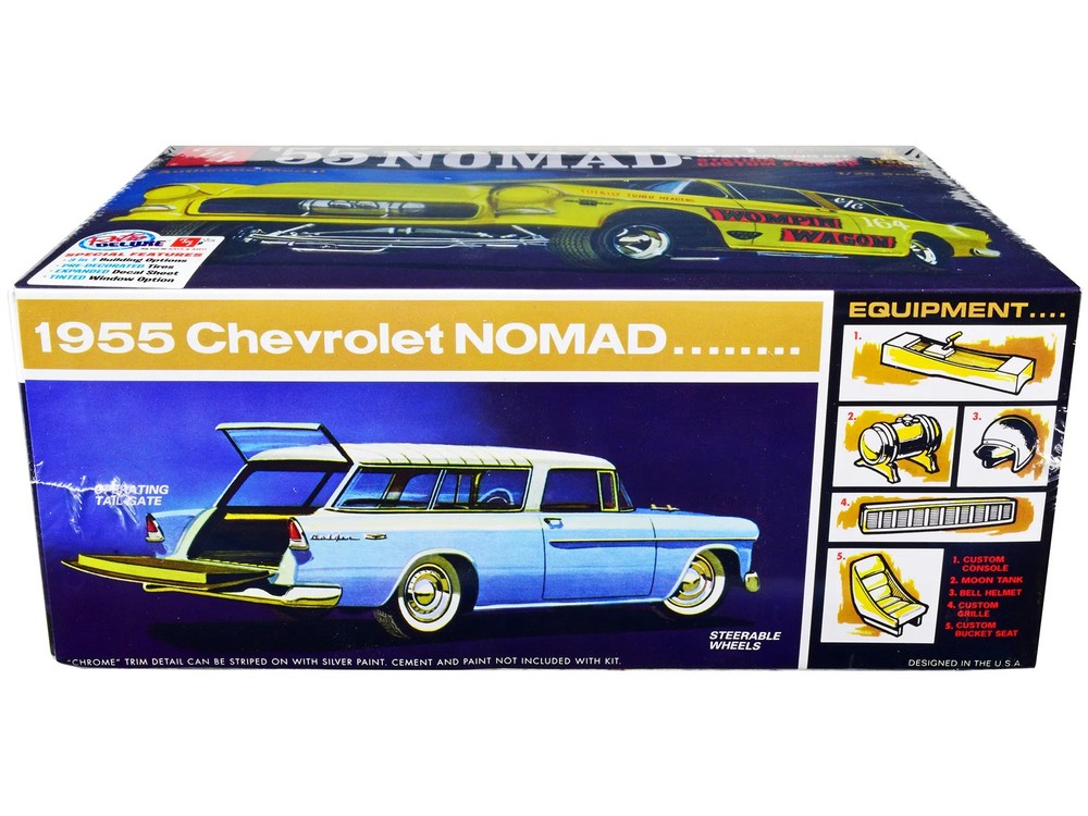 Skill 2 Model Kit 1955 Chevrolet Nomad 3-in-1 Kit “Trophy Series” 1/25 Scale Mod