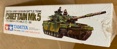 Sealed vtg 70s TAMIYA BRITISH ARMY CHIEFTAIN MK.5 TANK MODEL KIT 1/35 MM168 ww2