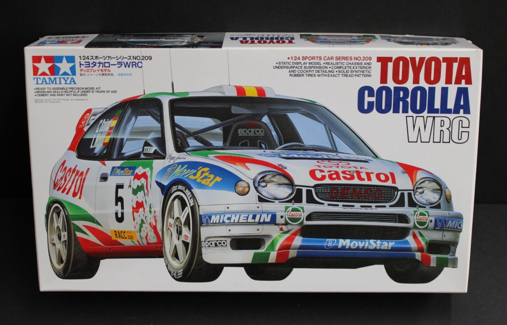 Tamiya 1/24 Toyota Corolla WRC Display Model Kit 24209 Sports Car Series No.209