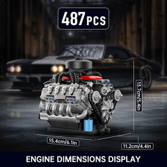 Mini V8 Engine Kits That Runs, Build Your Own Visible Car Motor, Physical Scienc